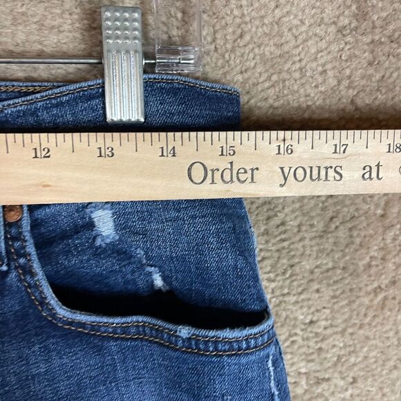 Joe's Jeans Slim Straight Fit Jeans Mens 29 x 31 Albie Blue Dark Wash Distressed - Picture 6 of 14